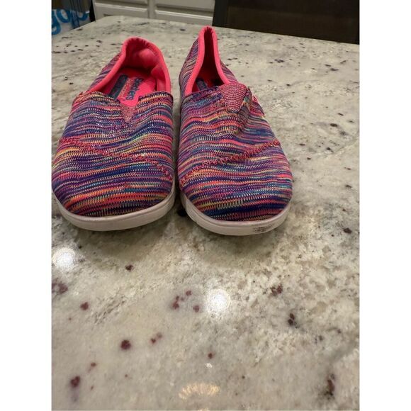 Skechers Girls Pure Flex Mixed Pink Sparkle Slip In Sneakers Sz 12Y NWOT - Picture 3 of 6